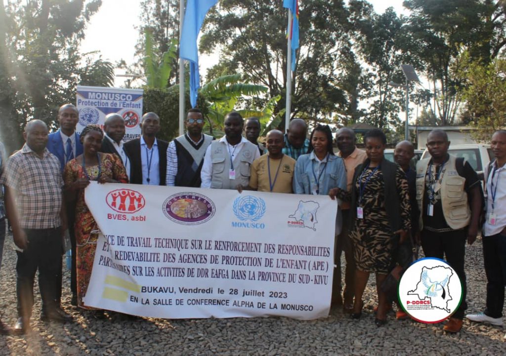 SUD-KIVU : LE P-DDRCS ET SES PARTENAIRES DE DDR ENFANT SE CONVIENNENT DE RENFORCER LEURS ACTIONS POUR UNE RÉINSERTION DURABLE DES ENFANTS ASSOCIÉS AUX FORCES ET GROUPES ARMÉS