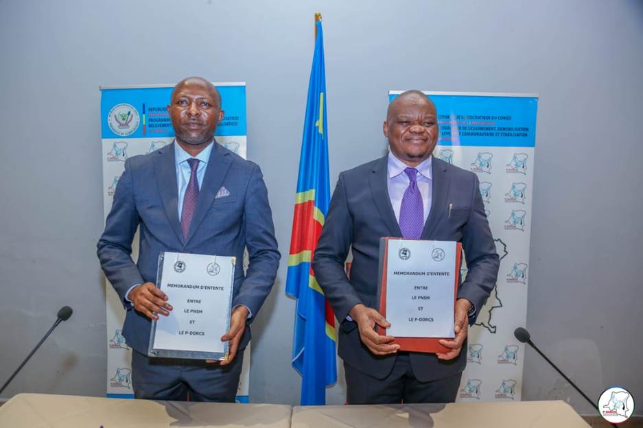 KINSHASA: SIGNING OF THE MEMORANDUM OF UNDERSTANDING BETWEEN THE P-DDRCS AND THE NATIONAL MENTAL HEALTH PROGRAM