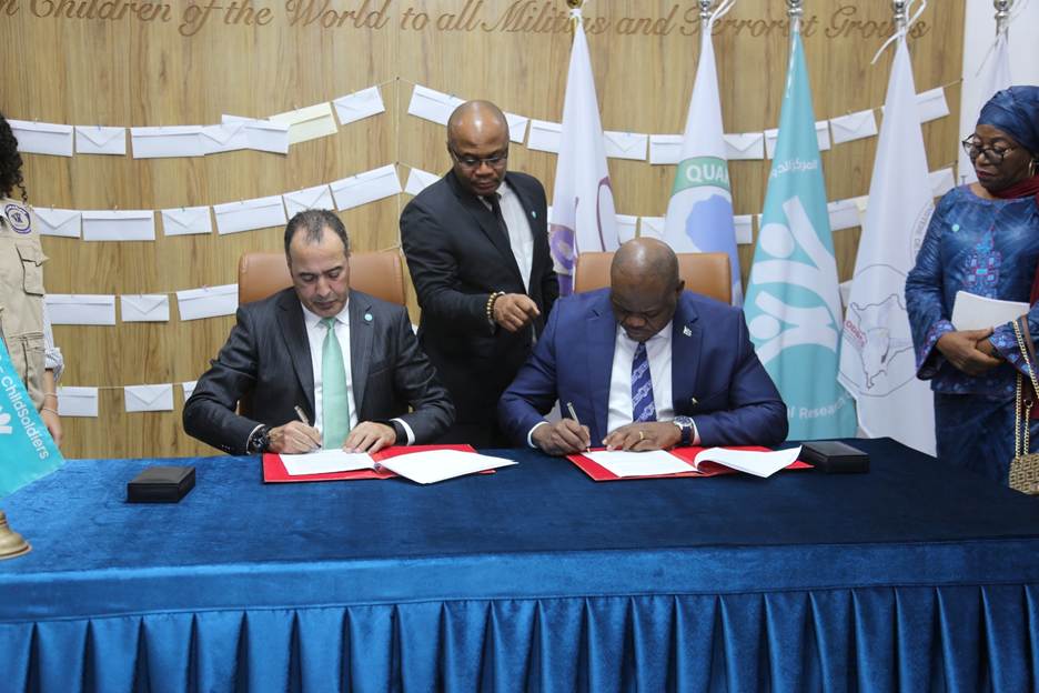 LE P-DDRCS CONSOLIDE SON LEADERSHIP INTERNATIONAL : SIGNATURE A DAKHLA D’UN PROTOCOLE D’ACCORD STRATEGIQUE SUR LA PREVENTION DU RECRUTEMENT DES ENFANTS SOLDATS
