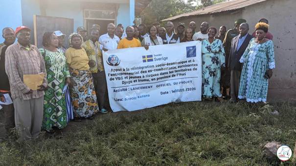 Ituri : Le P-DDRCS et gad lancent le projet de reintegration socio-economique des ex-combattants et les membres des communautes 