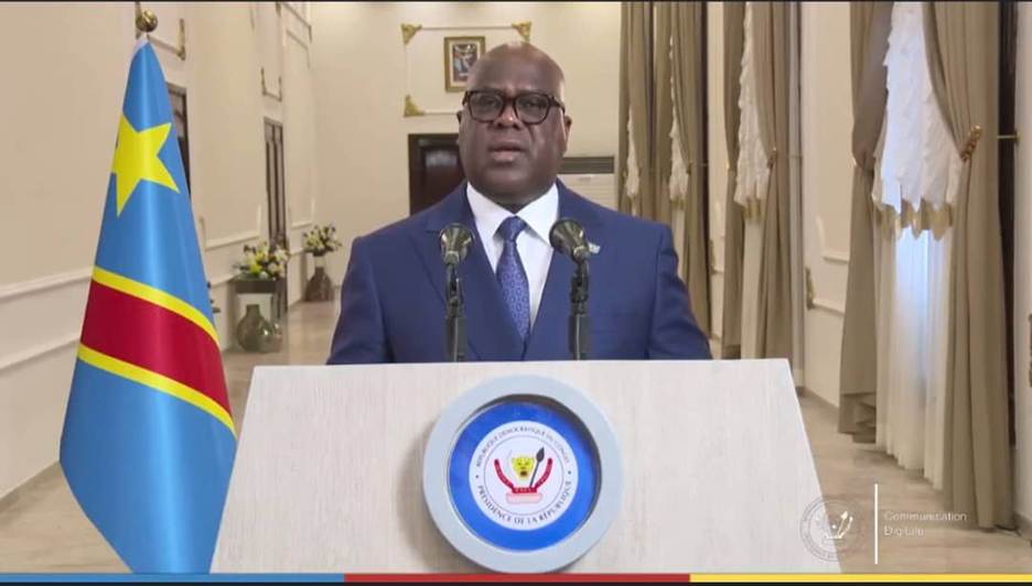 RDC : DANS SON ADRESSE À LA NATION, LE PRÉSIDENT FÉLIX TSHISEKEDI RÉAFFIRME LE RÔLE CENTRAL DU DÉSARMEMENT ET DE LA DÉMOBILISATION DANS LE RETOUR À LA PAIX